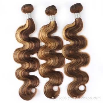XCCOCO Body Wave Brazilian Hair Weave Bundles, Virgin Human Hair Weaves Virgin Cuticle Aligned Hair 3 Bundles